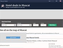 Tablet Screenshot of hotel-muscat.com